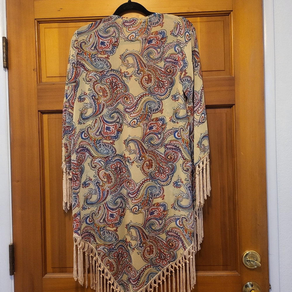 Cotton Candy Paisley Kimono Size Small - Picture 2 of 7